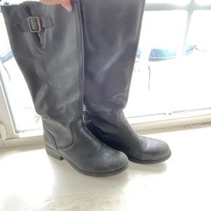 Black tall boots